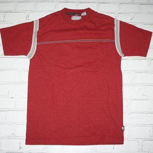 Point Zero Boy's Medium Red striped t-shirt